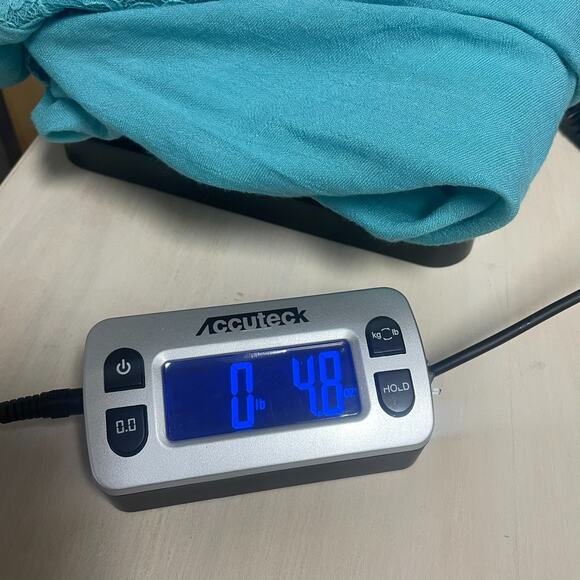 NY Collection Womens Large Aqua Button Up Top Lace Lightweight Feminine Comfy WT - Picture 11 of 13